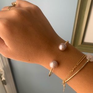 Pink Edison pearl bracelet